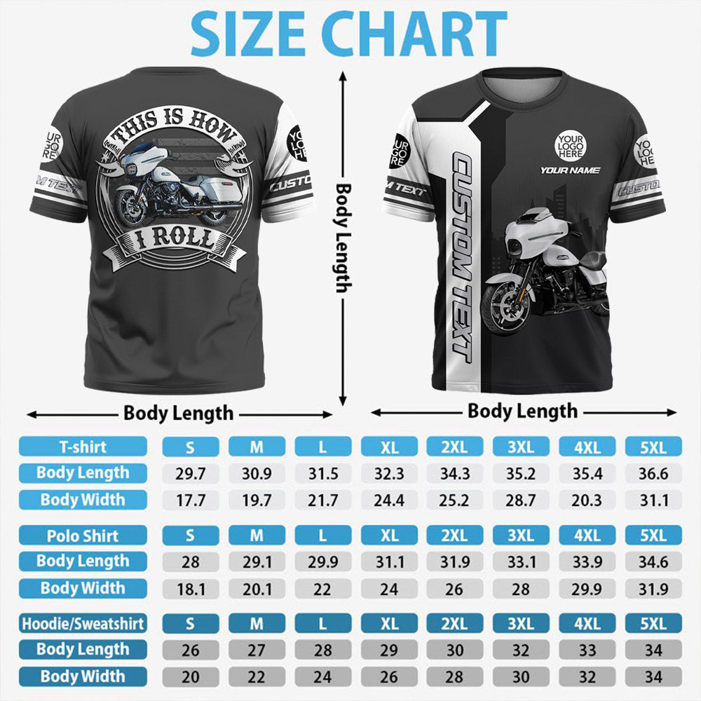 This Is How I Roll - Personalized Upload Vechicle Photo For Biker Shirt A2110