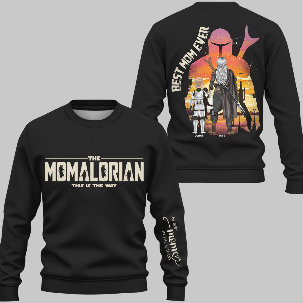 The Momalorian - Best Mom Ever - Personalized Shirt Gift For Mom - Custom Mother's Day Gift 2026 T1807