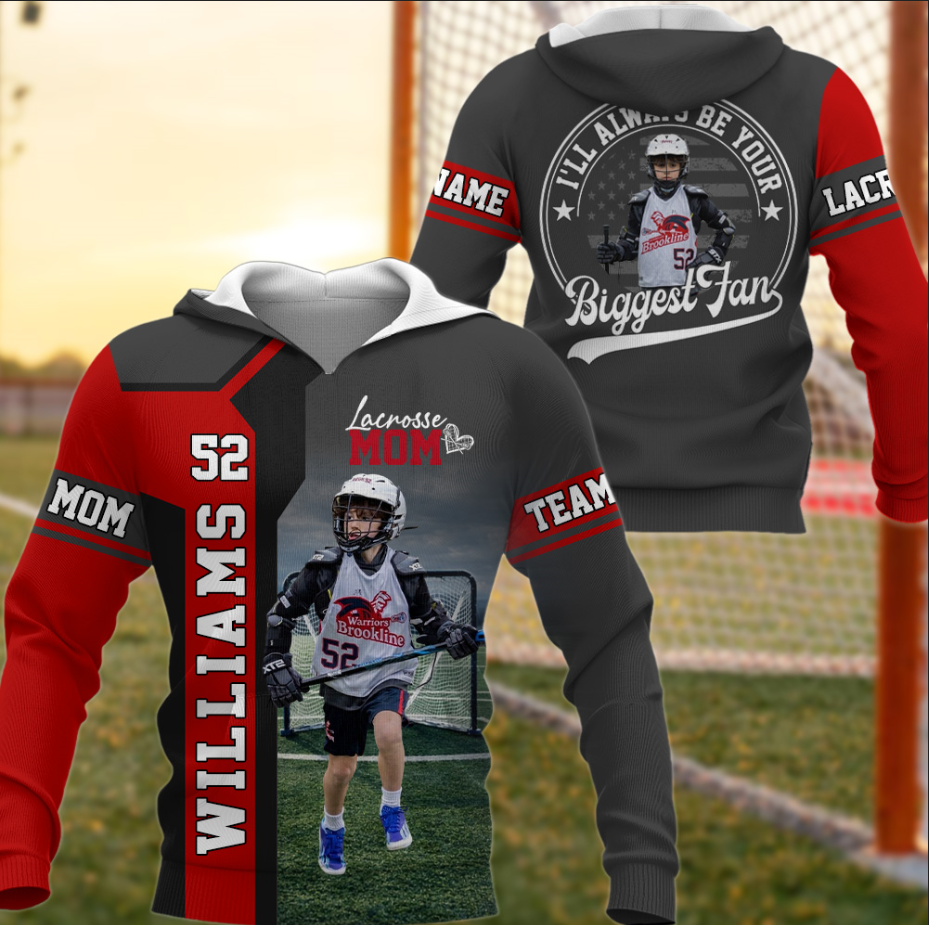 Lacrosse Mom - Custom Gifts Personalized Shirt Baseball Family NA04