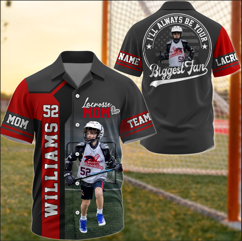 Lacrosse Mom - Custom Gifts Personalized Shirt Baseball Family NA04