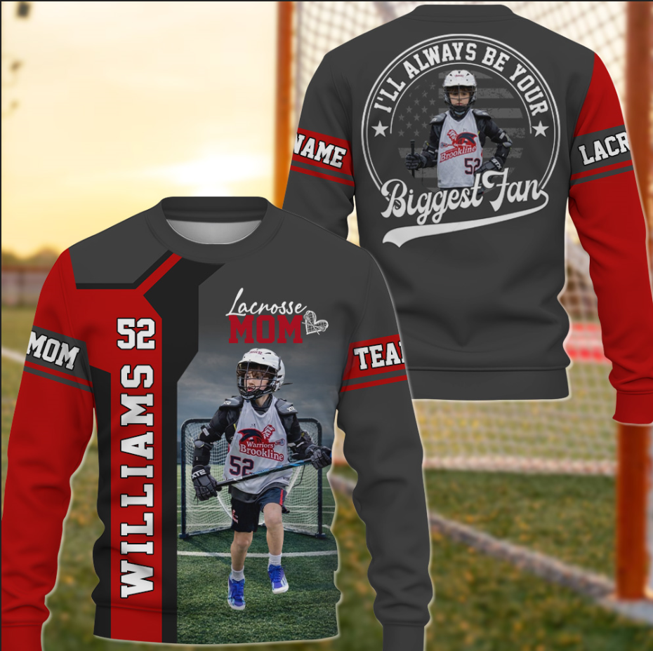 Lacrosse Mom - Custom Gifts Personalized Shirt Baseball Family NA04