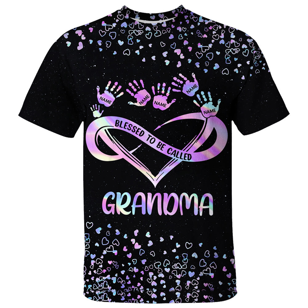Personalized Blessed To Be Called Grandma All Over Print Shirts