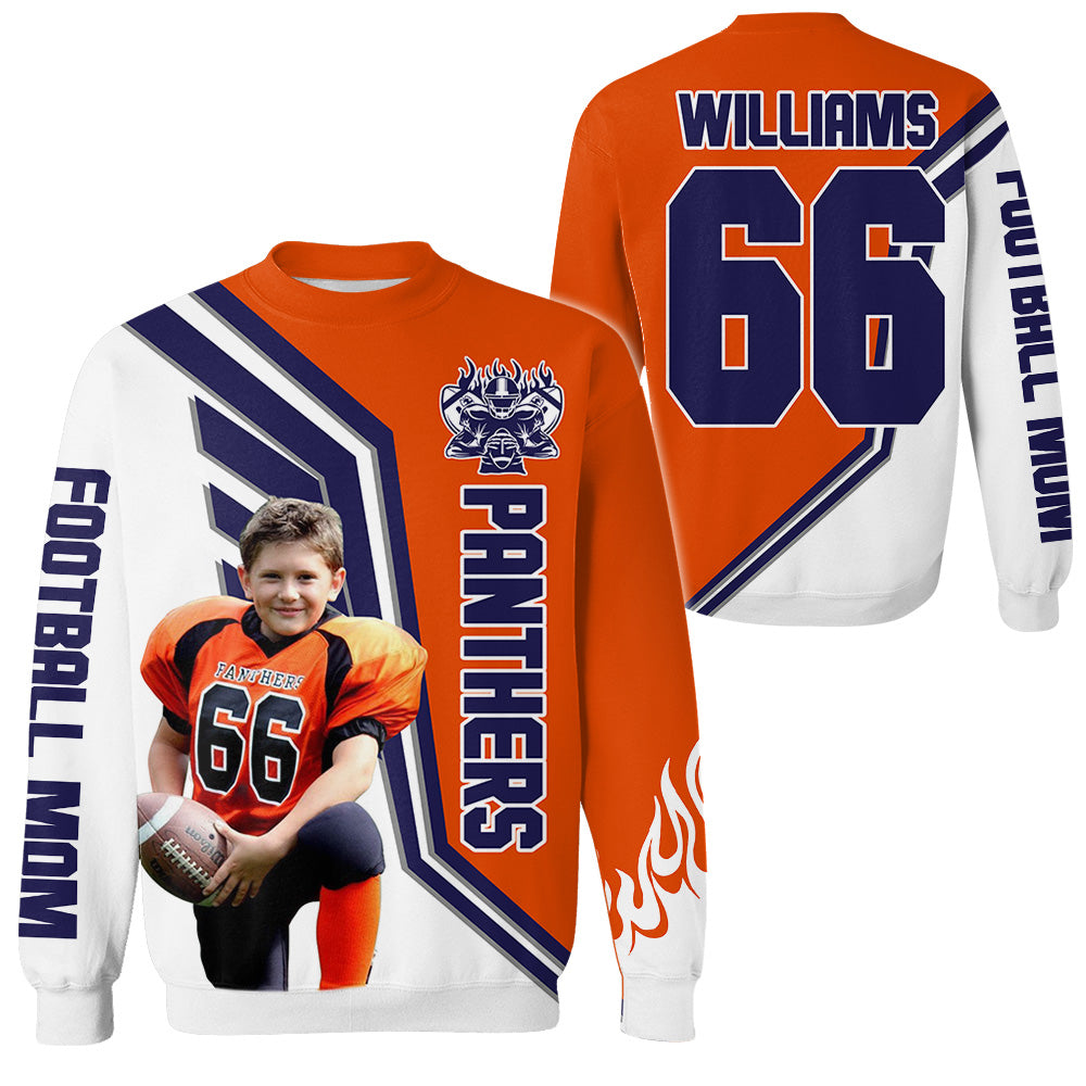 Mascot School Spirit Football Mom Personalized All Over Print Shirt For Football Family Football Mom Grandma H2511