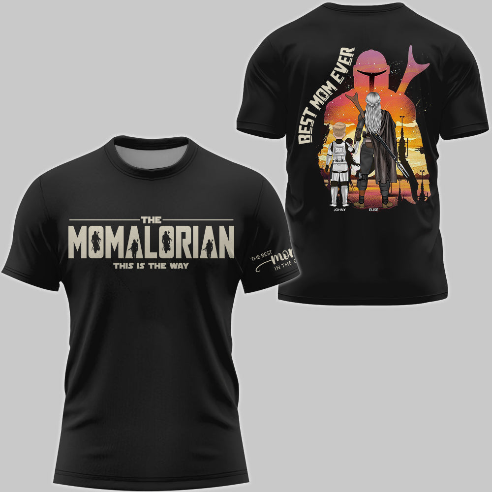 The Momalorian - Best Mom Ever - Personalized Shirt Gift For Mom - Custom Mother's Day Gift 2026 T1807