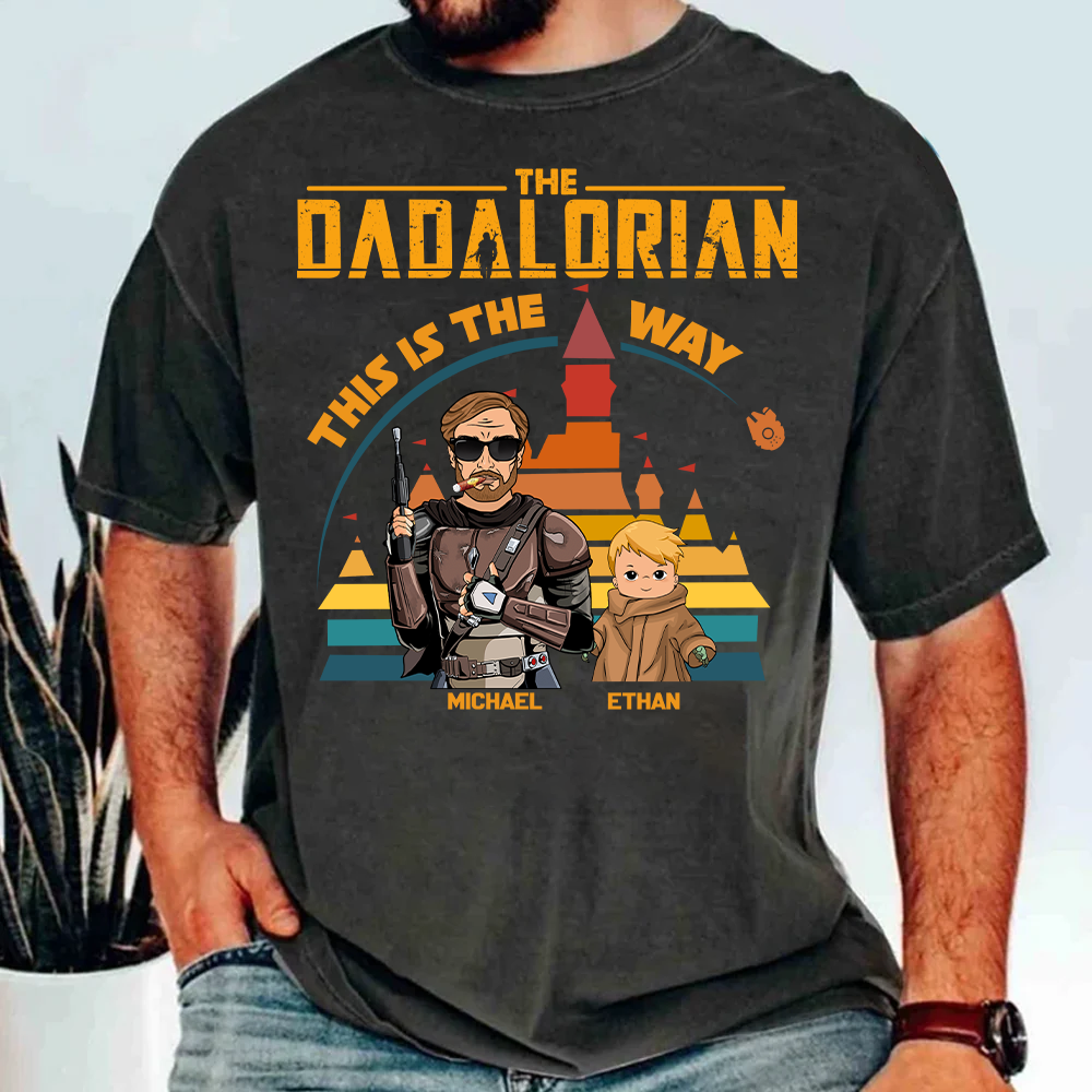 The Dadalorian This Is The Way - Personalized Shirt For Dad