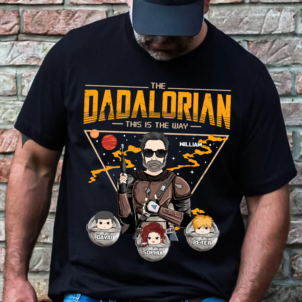 The Dadalorian This Is The Way - Personalized Shirt Gift For Dad DO98