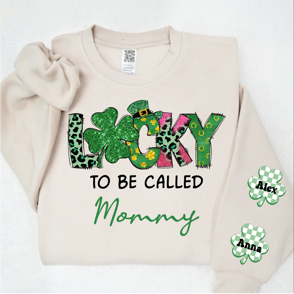 Lucky To Be Called Mommy St Patty's Day Shirt, St Patrick's Leprechaun Hat Shirt, Shamrock Shirt, Retro St Patricks Shirt, Funny St Patrick's Shirt, Clover Shirt, Lucky Gift For Mom