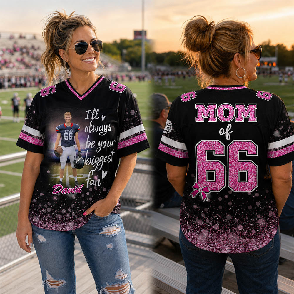Custom Photo Football Jersey For Football Lovers - Personalized All Over Print Shirt For Football Player NA04