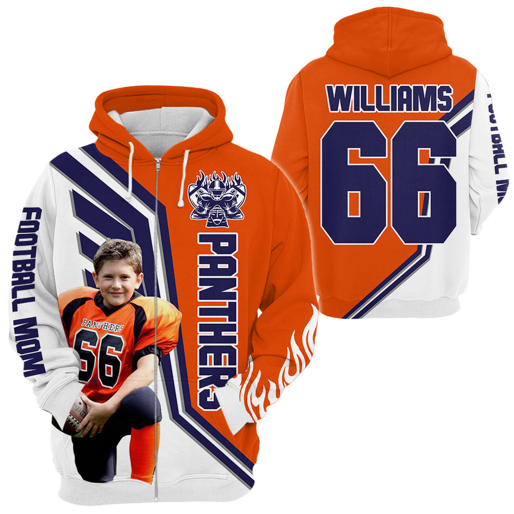 Mascot School Spirit Football Mom Personalized All Over Print Shirt For Football Family Football Mom Grandma H2511