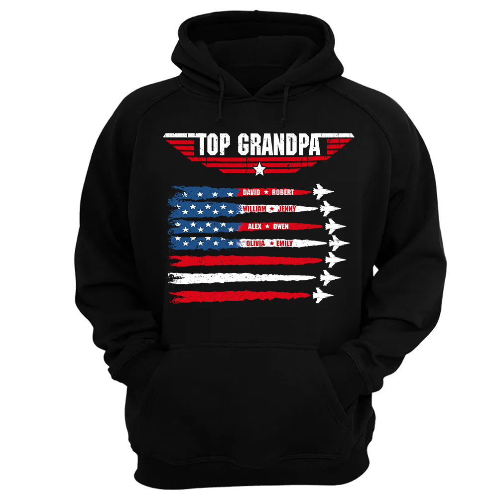 Personalized Top Grandpa, Dad T-shirt, 4th of July Shirt, Gift For Grandpa, Dad