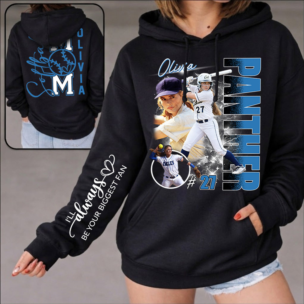 Softball Mom - I'll Always Be Your Biggest Fan - Personalized Shirt For Softball Lovers T1807