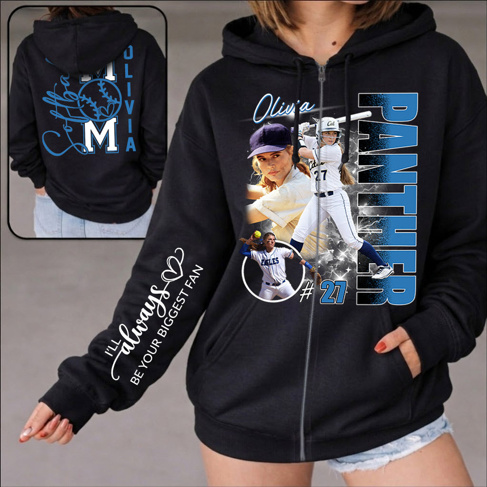 Softball Mom - I'll Always Be Your Biggest Fan - Personalized Shirt For Softball Lovers T1807