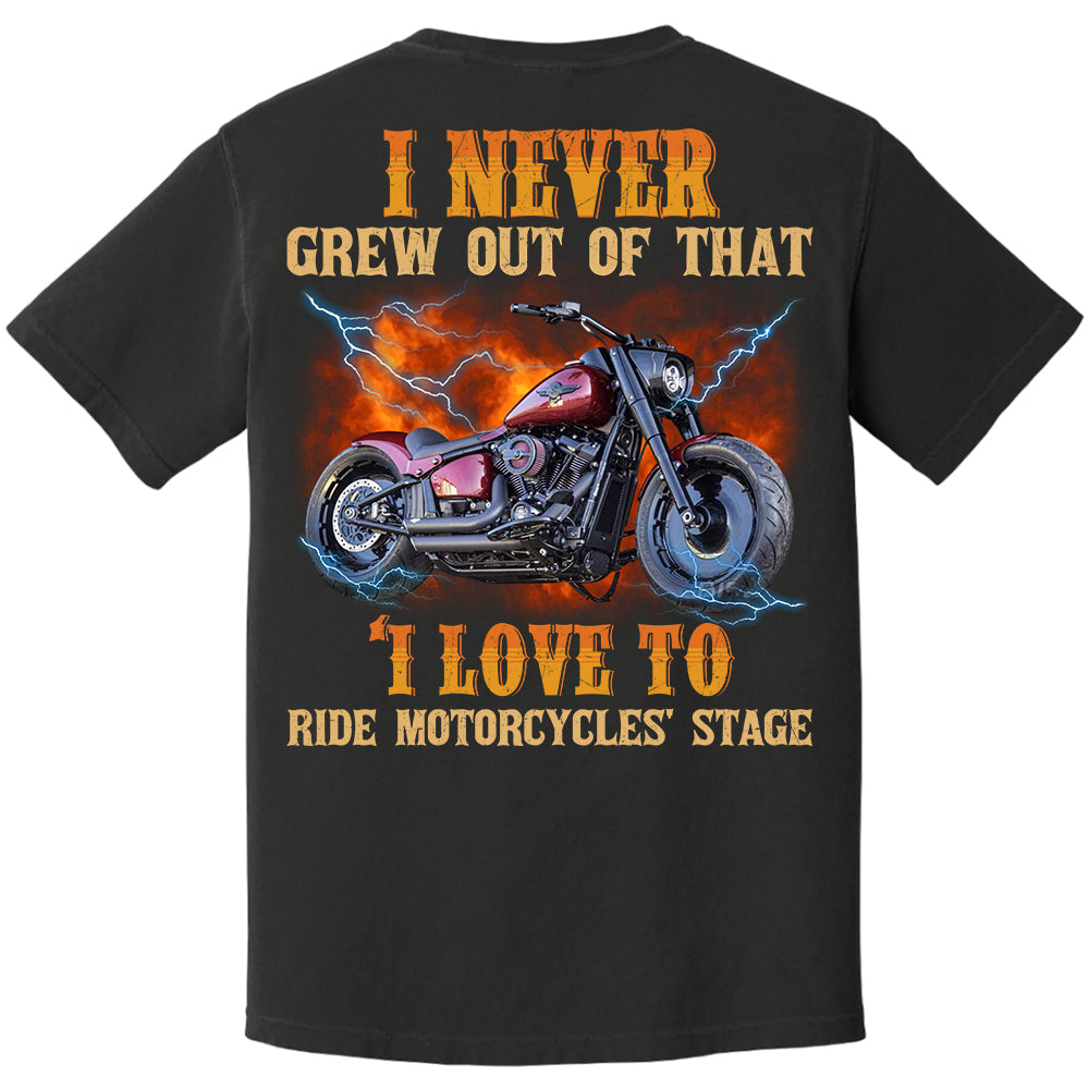 Loving to Ride Motorcycles Shirt - Personalized Upload Vehicle Photo For Biker A2110