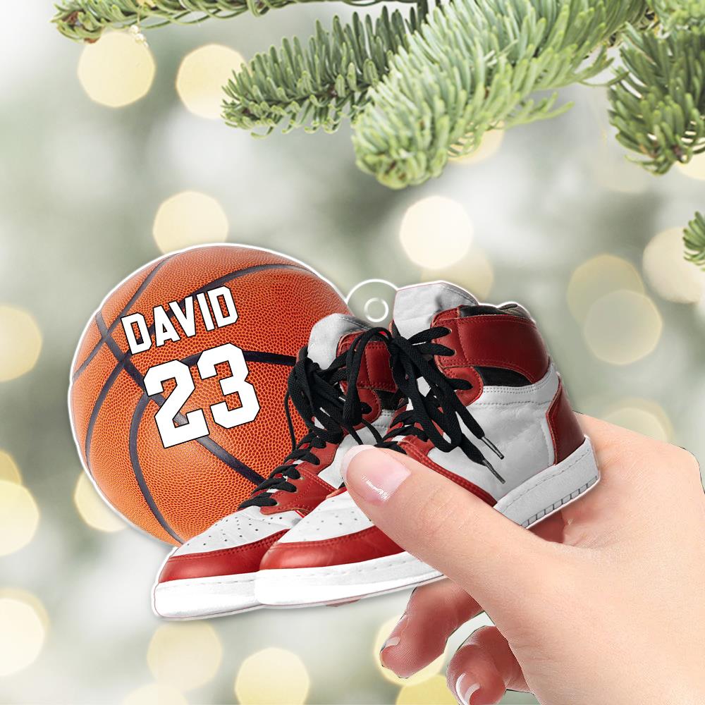 Personalized Basketball Ornament - Personalized Acrylic Ornament