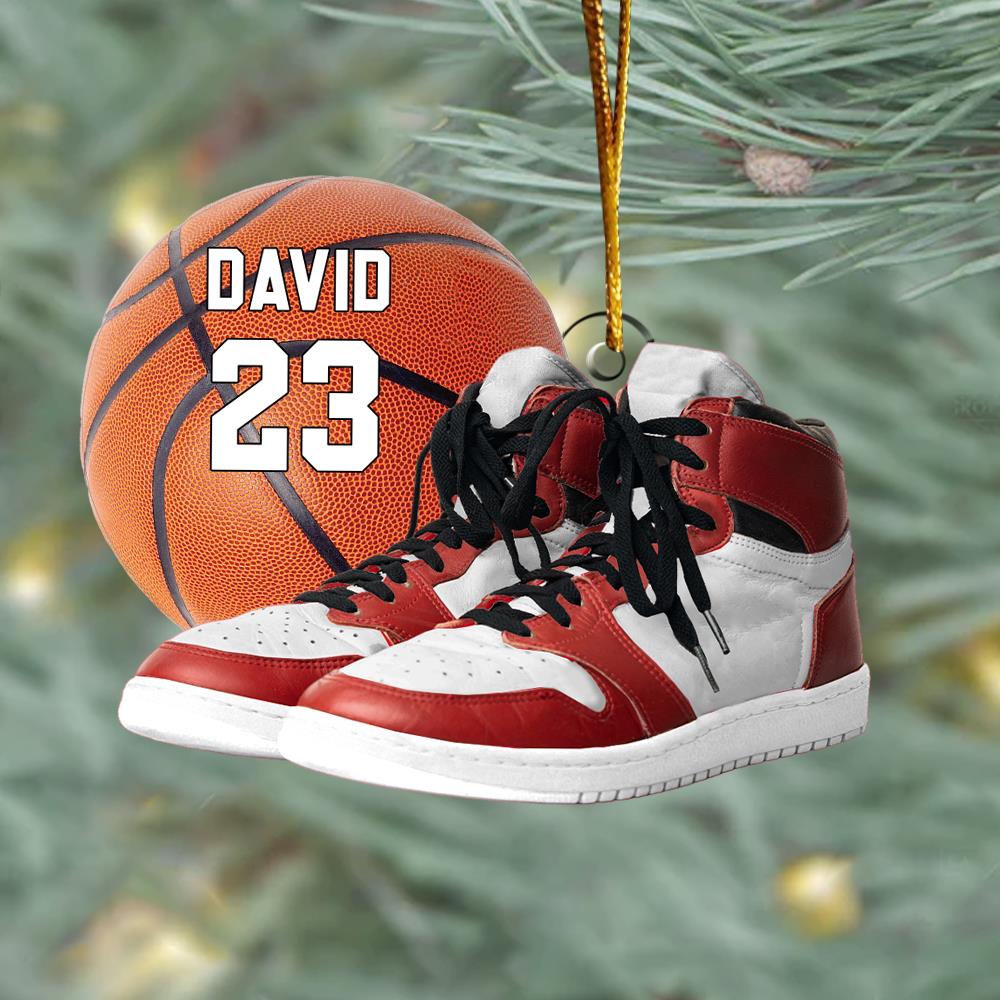 Personalized Basketball Ornament - Personalized Acrylic Ornament