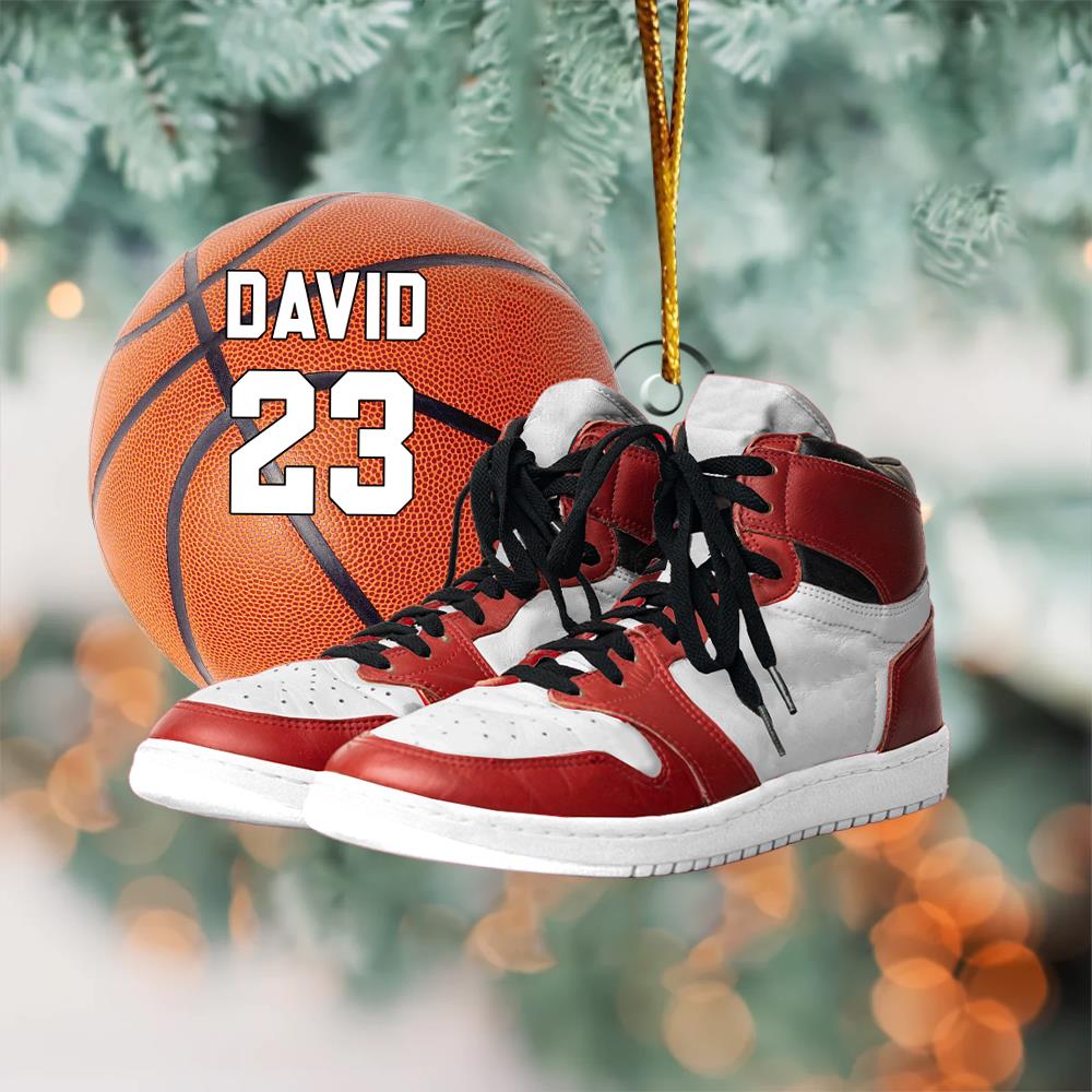 Personalized Basketball Ornament - Personalized Acrylic Ornament