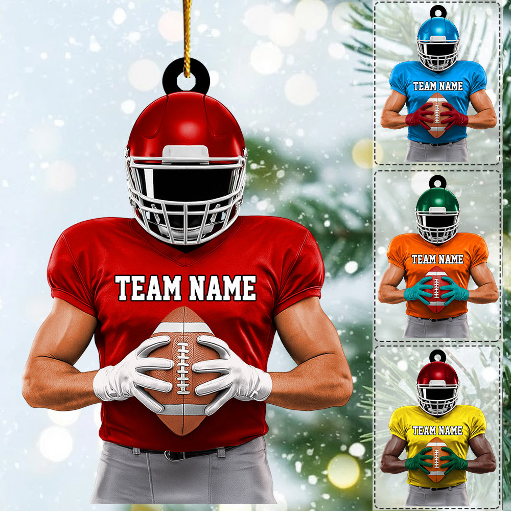 Luxury Ornament American Football Personalized Ornament Gift For Football Player Football Lovers Li29