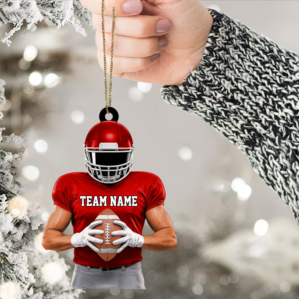 Luxury Ornament American Football Personalized Ornament Gift For Football Player Football Lovers Li29