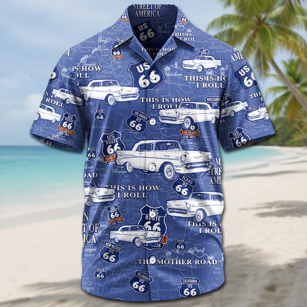 Celebrate 100 Years of Road Route 66 -  Custom Vehicle Photo Hawaiian Shirt A2110 Pt99