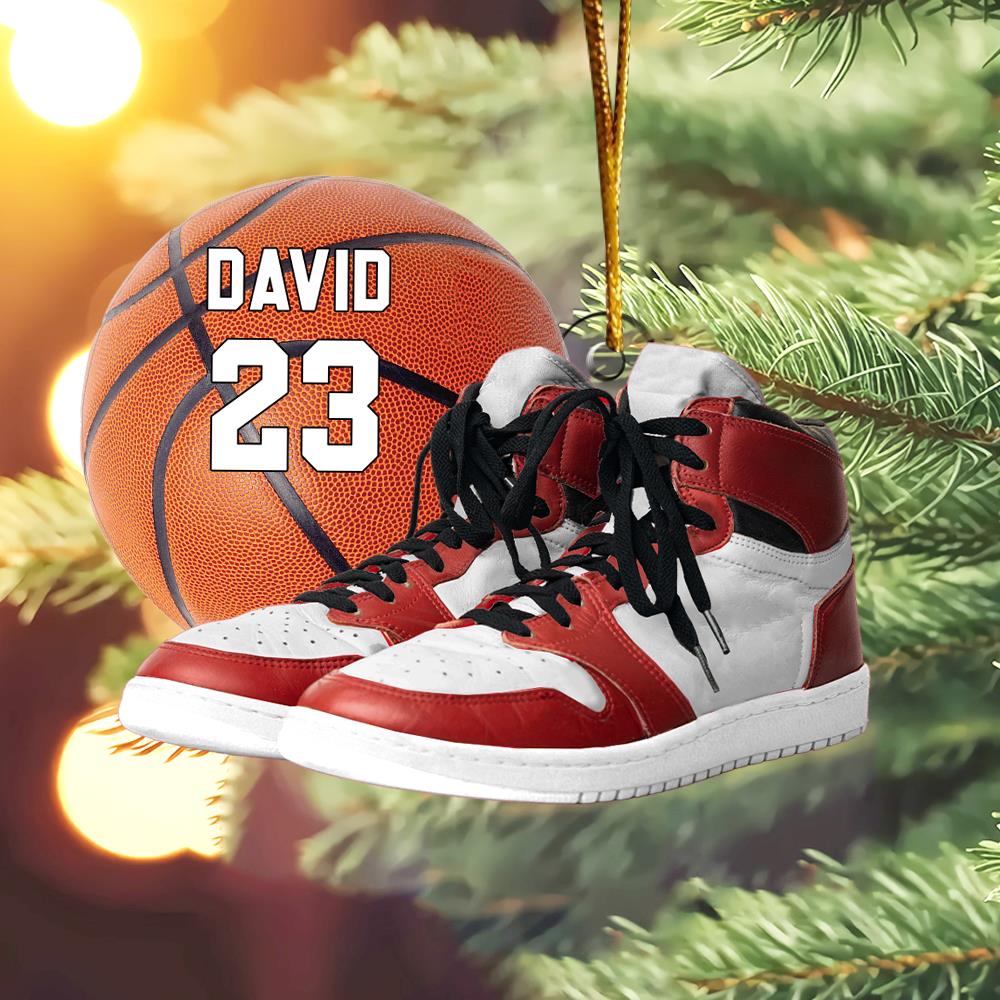 Personalized Basketball Ornament - Personalized Acrylic Ornament