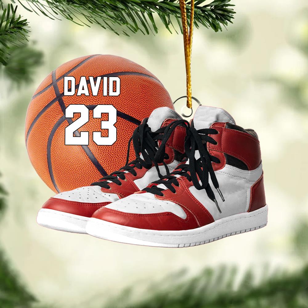 Personalized Basketball Ornament - Personalized Acrylic Ornament
