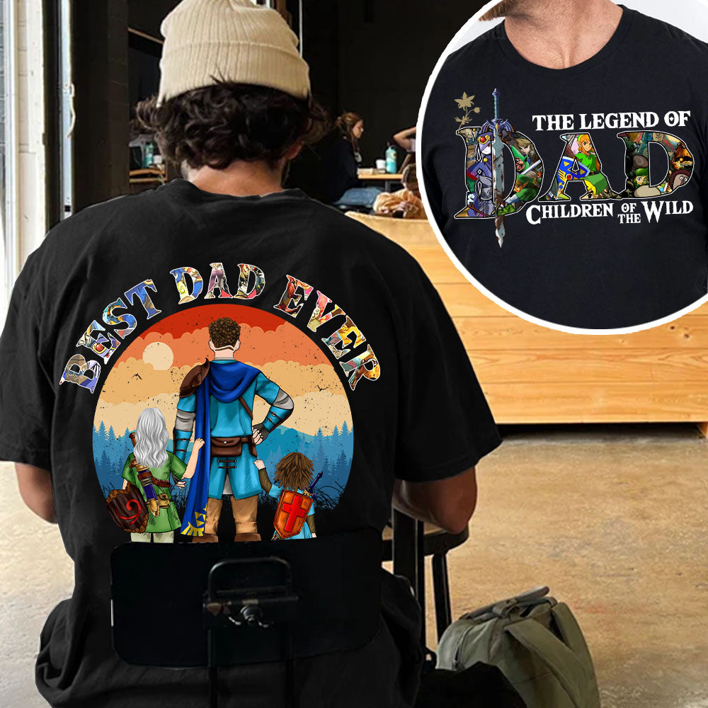 The Legend Of Dad Children Of The Wild, Best Dad Ever, Personalized Shirt, Gift For Father's Day T1807 Nh00