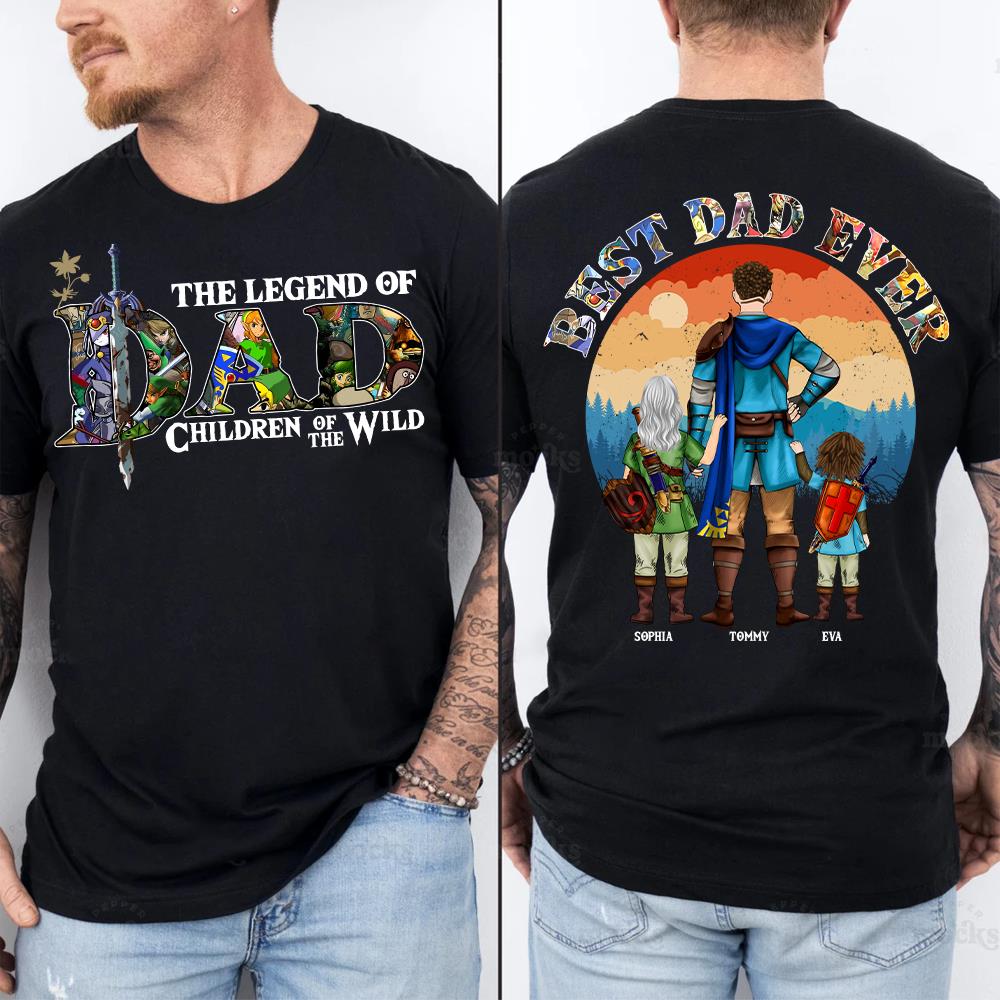 The Legend Of Dad Children Of The Wild, Best Dad Ever, Personalized Shirt, Gift For Father's Day T1807 Nh00