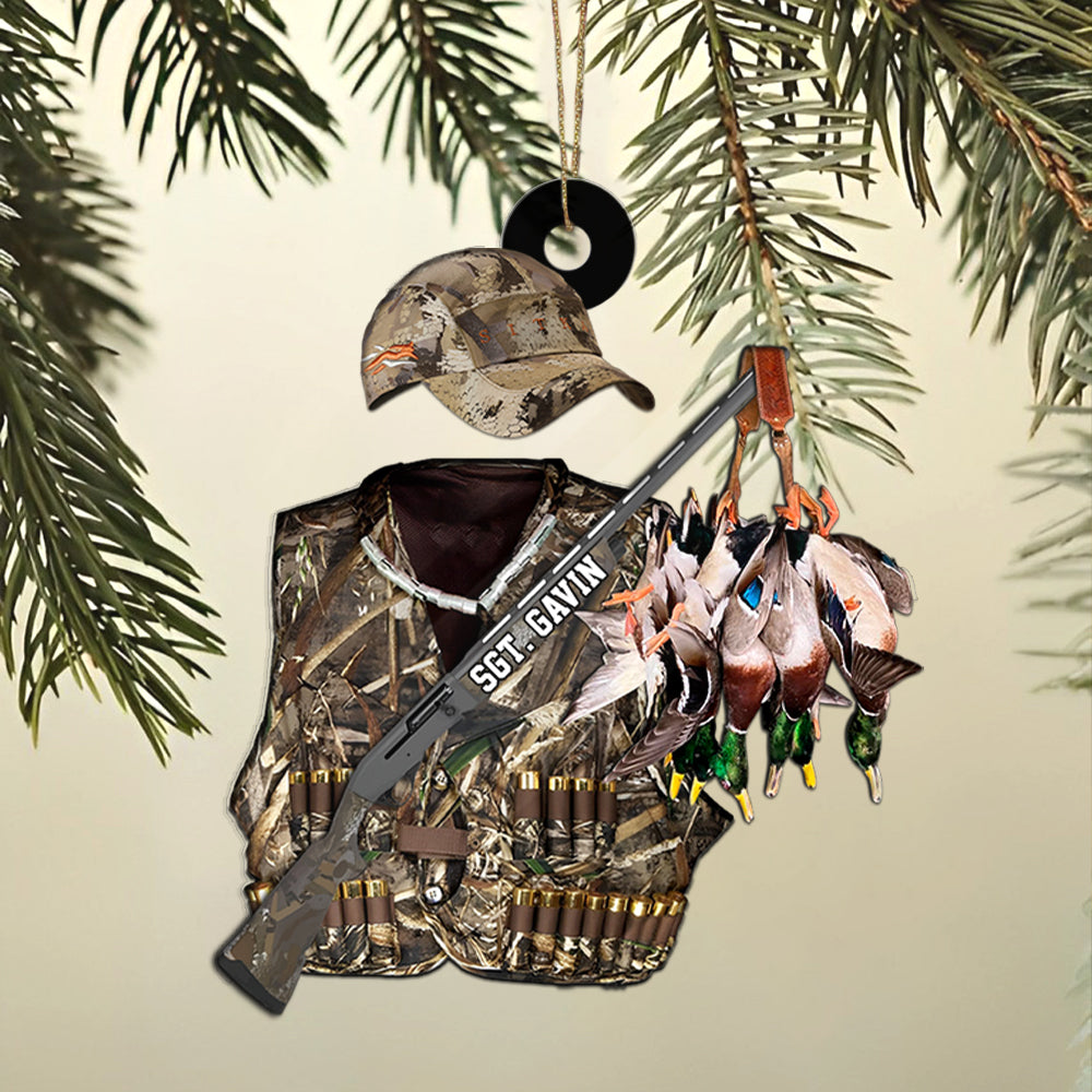 Custom Name Duck Hunting Uniform Ornament N3005 Hn01