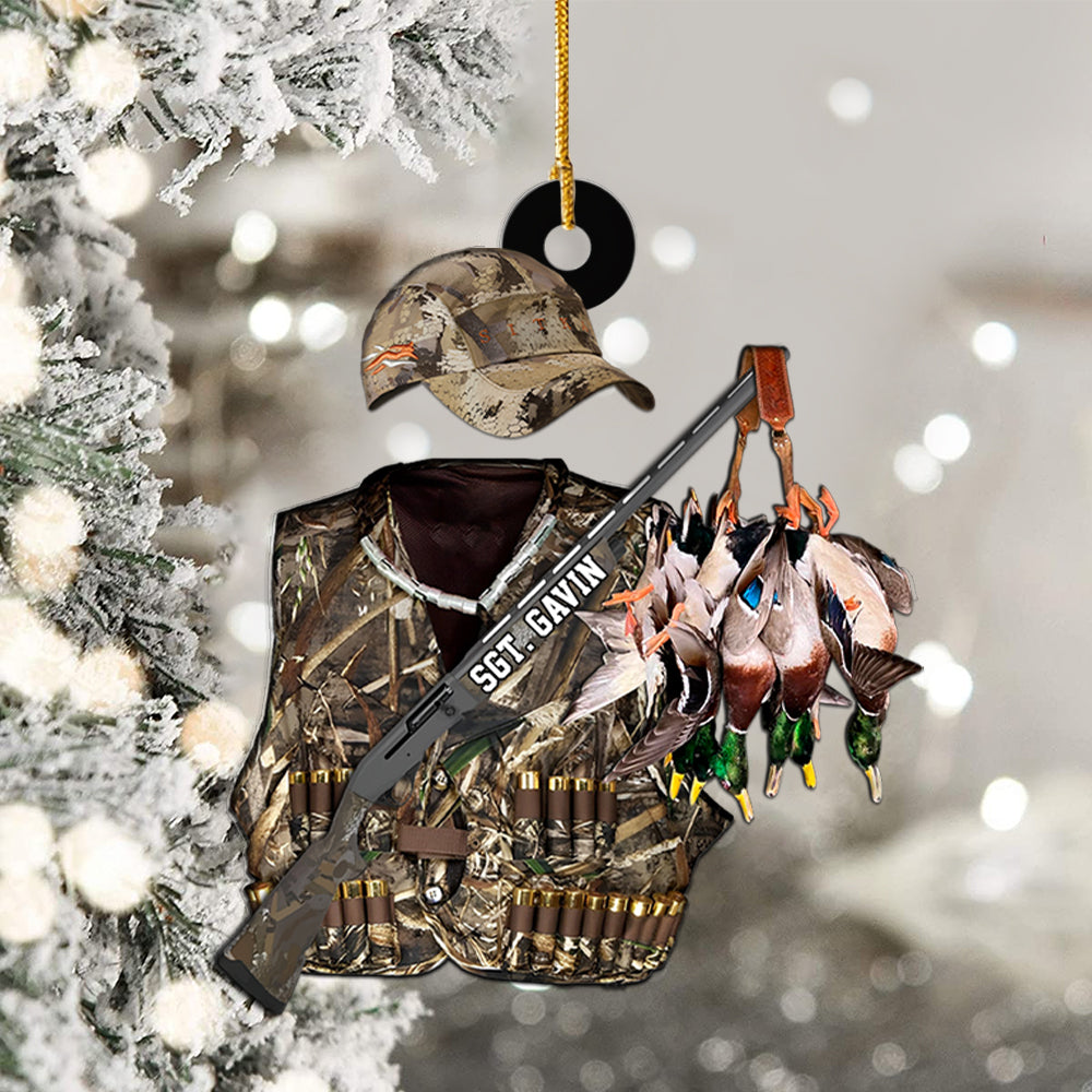 Custom Name Duck Hunting Uniform Ornament N3005 Hn01