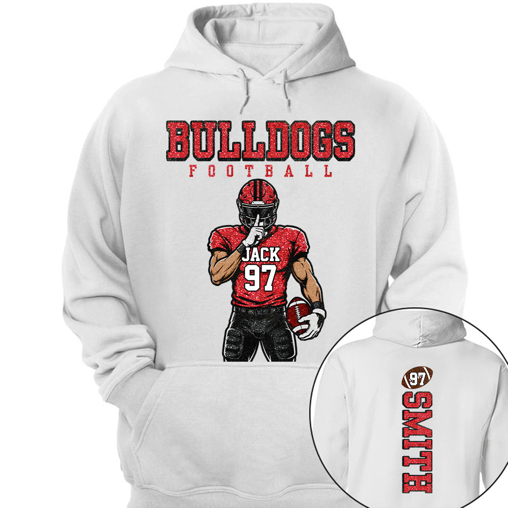 Personalized American Football Mom Shirt - Football GameDay Custom Shirt For Mom, Dad Na02 T24