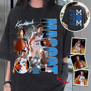 Custom Photo Basketball Player Shirt, Personalized Team Name School Name Bootleg Shirt For Basketball Mom Li29