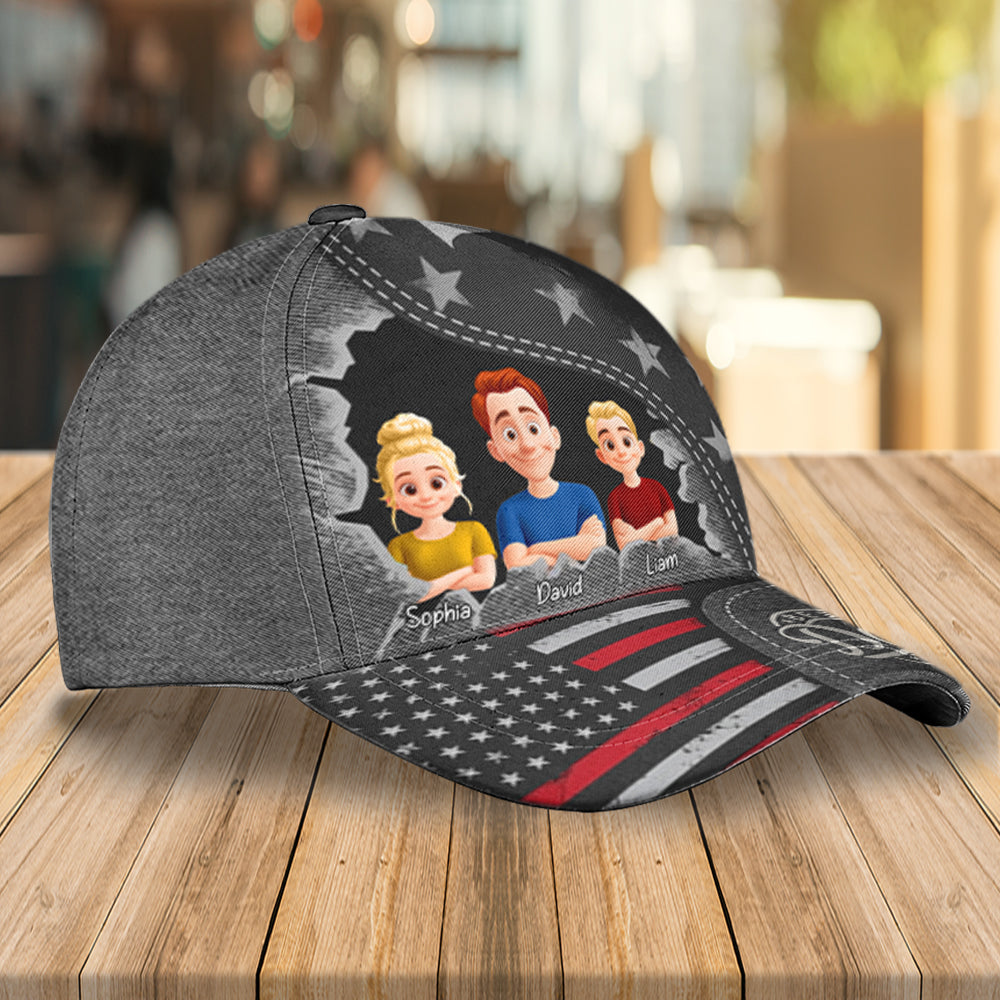 Best Dad Ever, Personalized Classic Cap, Gift For Father's Day T1807 Hv01