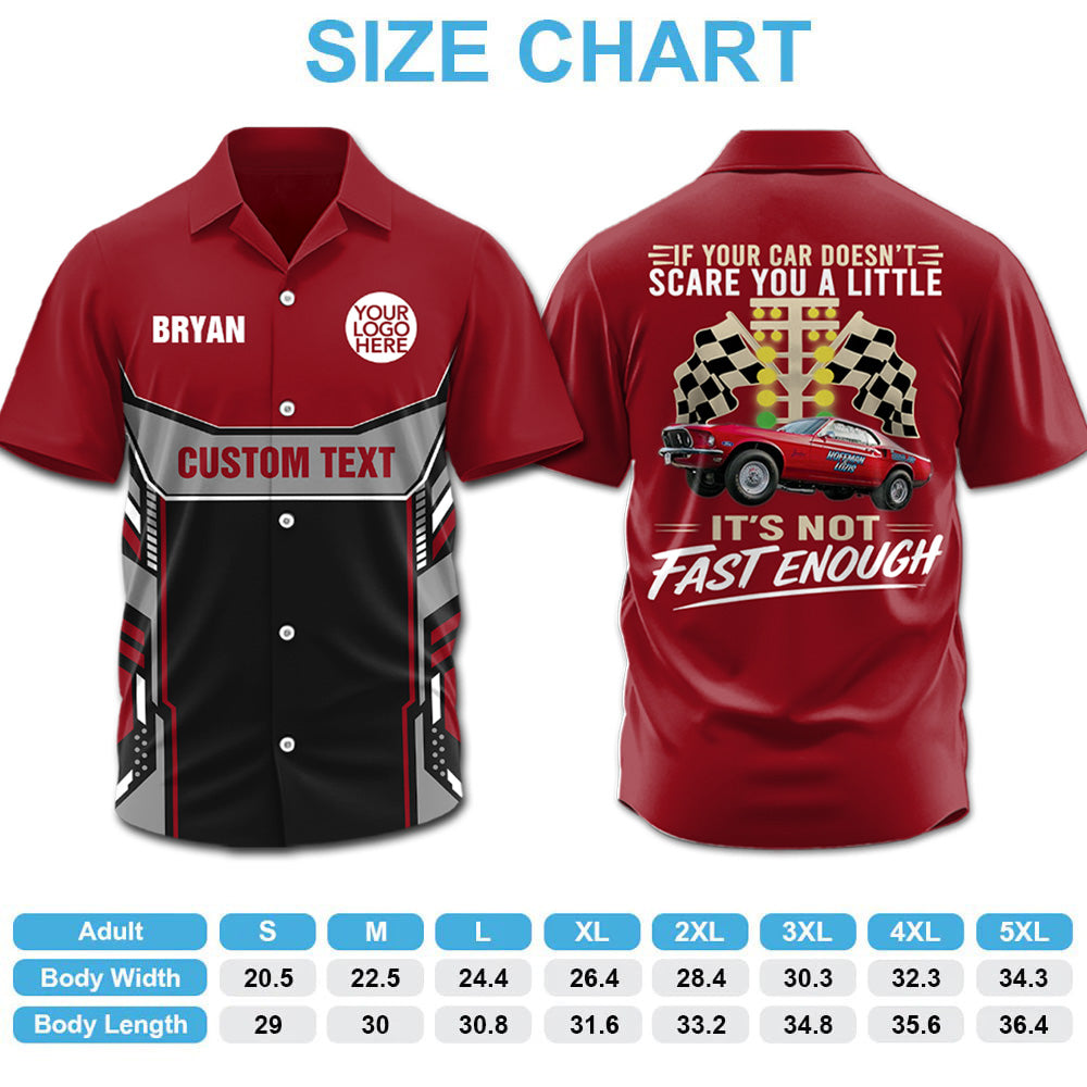 If Your Car Doesn't Scare You It's Not Fast Enough - Custom Upload Car Photo Shirts - Personalized Name Car Shirt A2110