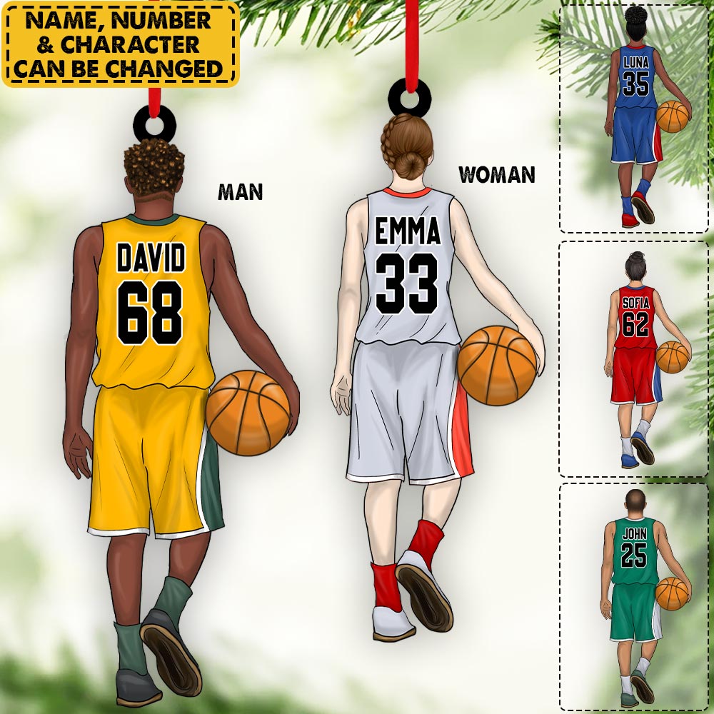 Basketball Player Personalized Ornament Gift For Basketball Lovers