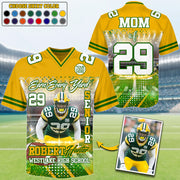 Custom Upload Photo Earn Every Yard Football Jersey Gift For Football Lovers - Personalized Gift For Football Player Do99