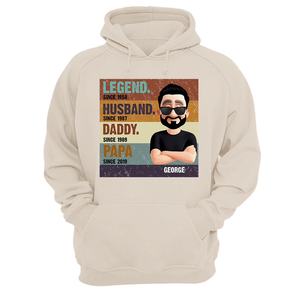 The Legend Husband Daddy Papa, Custom Shirt Gift For Dad T1807 Nh00