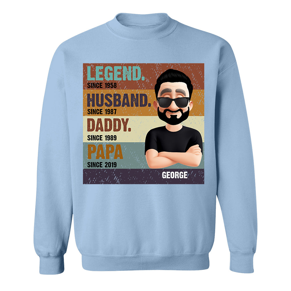 The Legend Husband Daddy Papa, Custom Shirt Gift For Dad T1807 Nh00