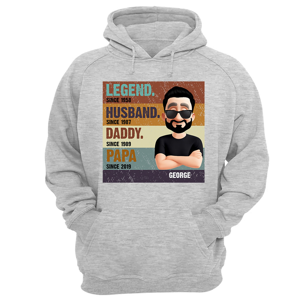 The Legend Husband Daddy Papa, Custom Shirt Gift For Dad T1807 Nh00