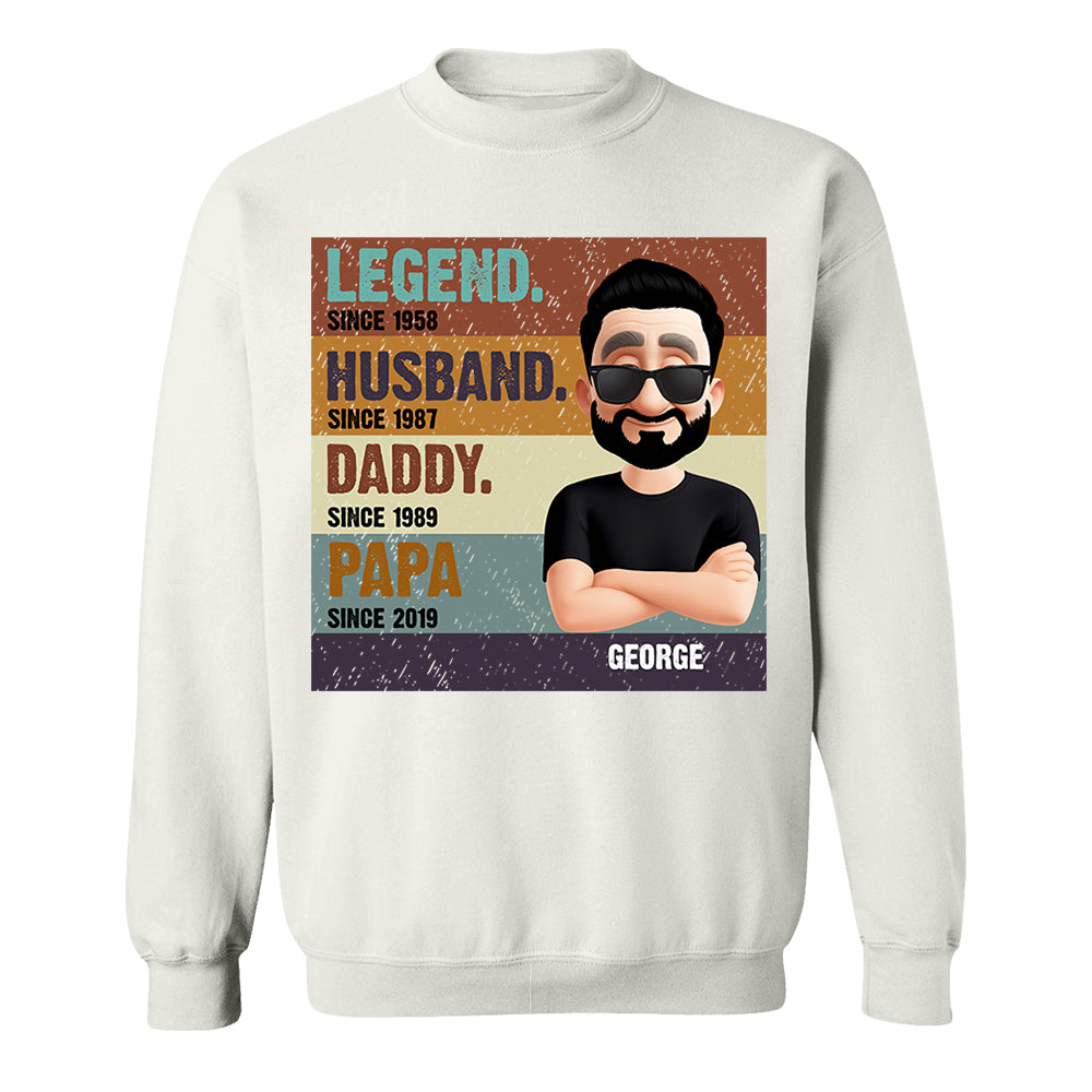 The Legend Husband Daddy Papa, Custom Shirt Gift For Dad T1807 Nh00