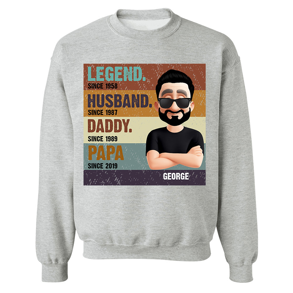 The Legend Husband Daddy Papa, Custom Shirt Gift For Dad T1807 Nh00