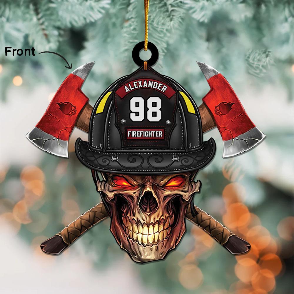 Custom Ornament Firefighter's Prayer Gift For Fireman K1702