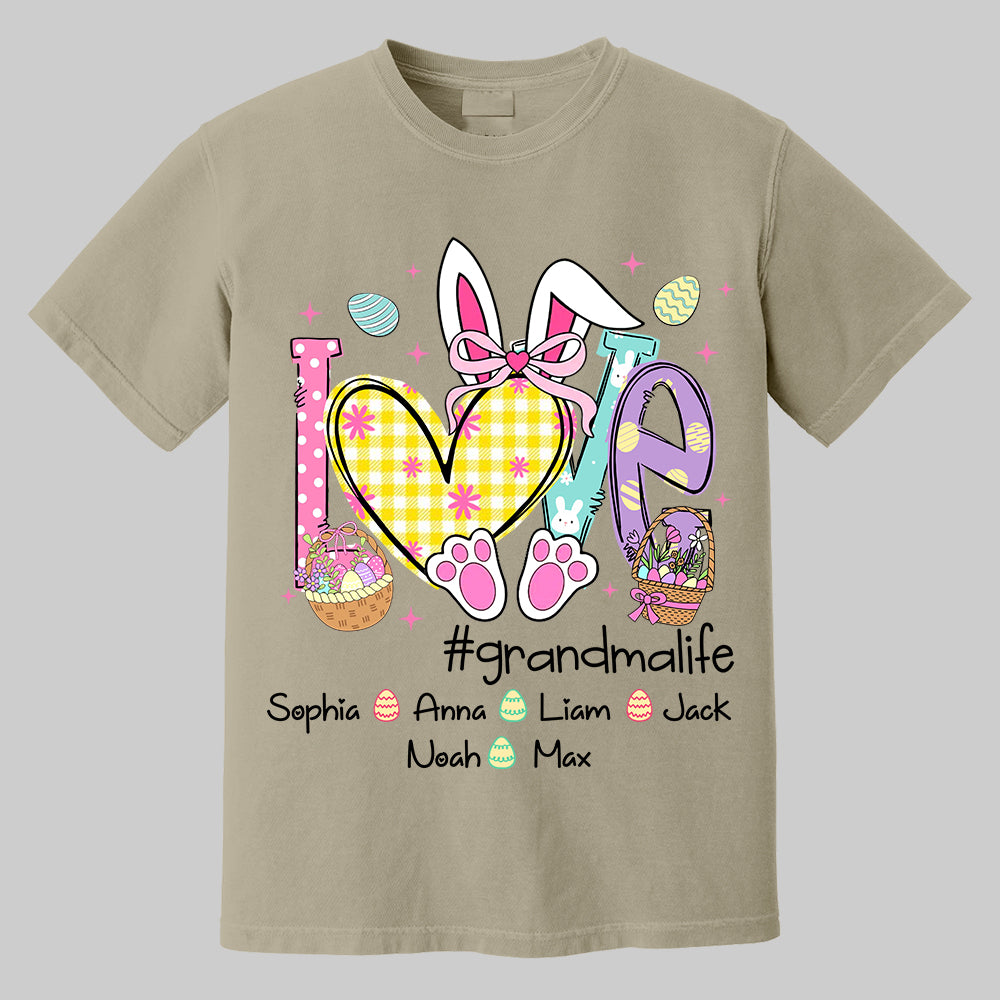 Easter Coquette Love Grandmalife - Personalized Shirt For Grandma Mimi Gigi - Cute Family Gifts Easter Tm01