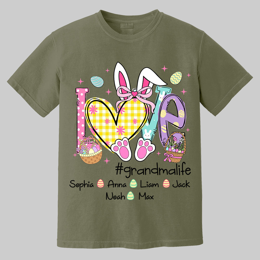 Easter Coquette Love Grandmalife - Personalized Shirt For Grandma Mimi Gigi - Cute Family Gifts Easter Tm01