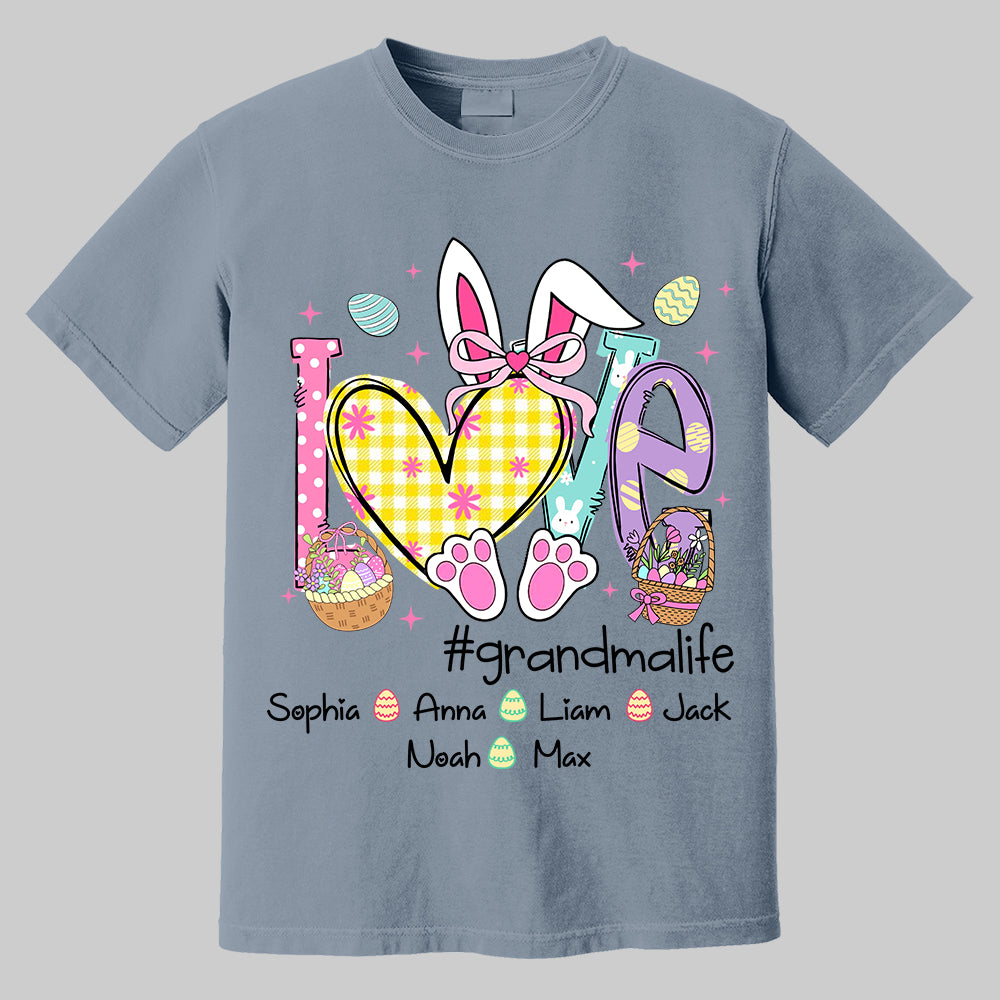 Easter Coquette Love Grandmalife - Personalized Shirt For Grandma Mimi Gigi - Cute Family Gifts Easter Tm01