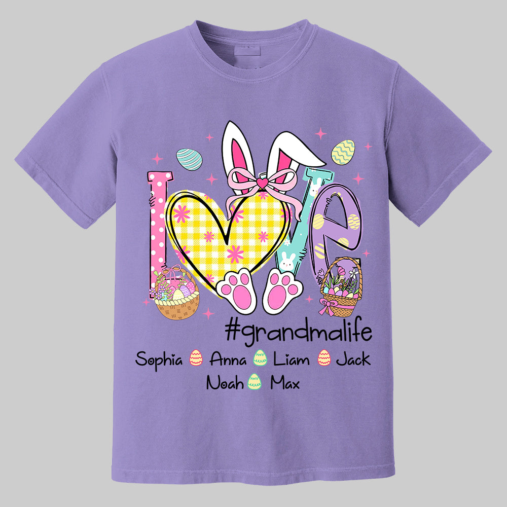 Easter Coquette Love Grandmalife - Personalized Shirt For Grandma Mimi Gigi - Cute Family Gifts Easter Tm01