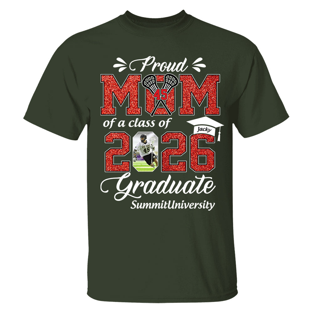 Personalized Lacrosse Graduation Shirt Class of 2026 Custom Senior Shirt Family Graduation Gift Lacrosse Senior 2026 Shirt Na02 T24