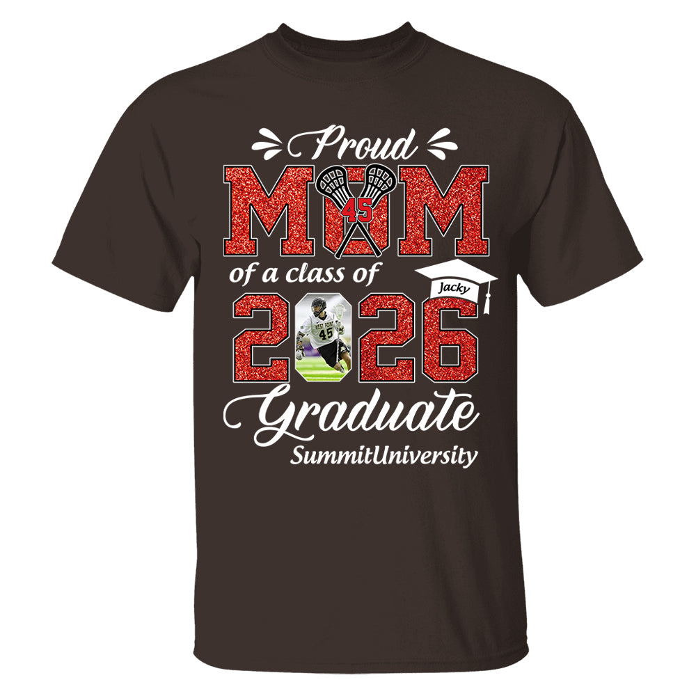 Personalized Lacrosse Graduation Shirt Class of 2026 Custom Senior Shirt Family Graduation Gift Lacrosse Senior 2026 Shirt Na02 T24