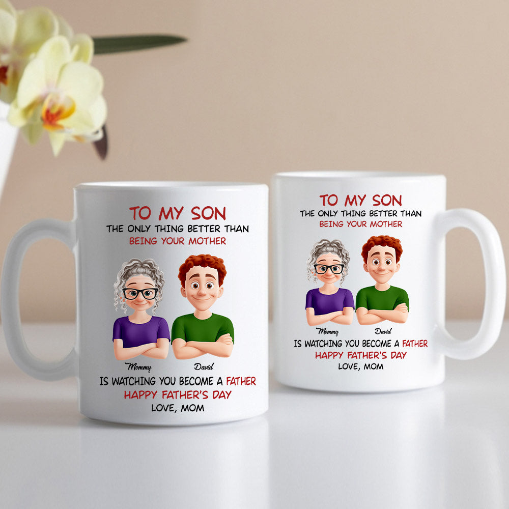 To My Son Personalized Mug For Son From Mom Nh00