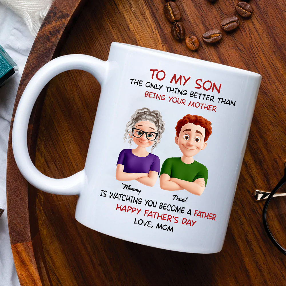 To My Son Personalized Mug For Son From Mom Nh00