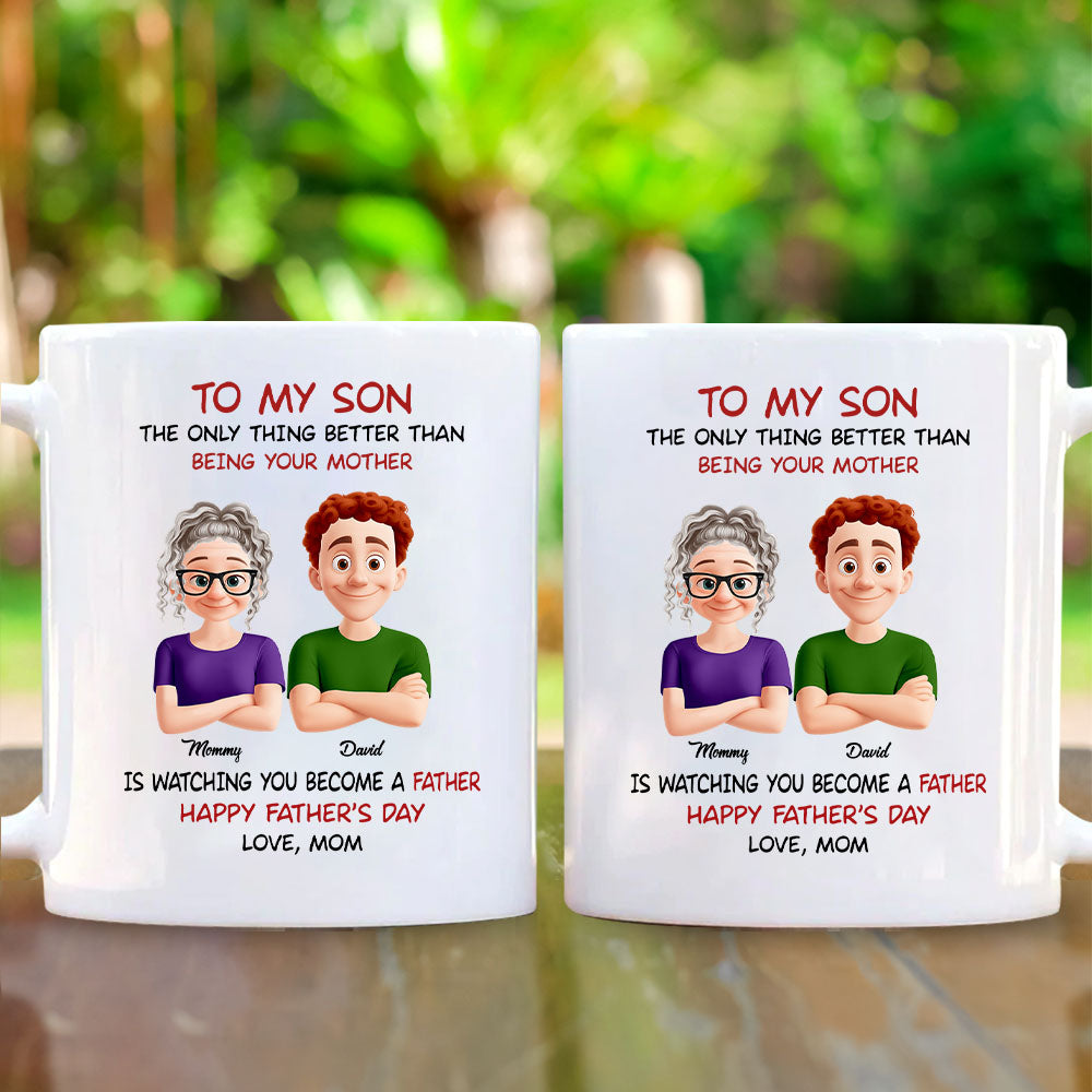 To My Son Personalized Mug For Son From Mom Nh00